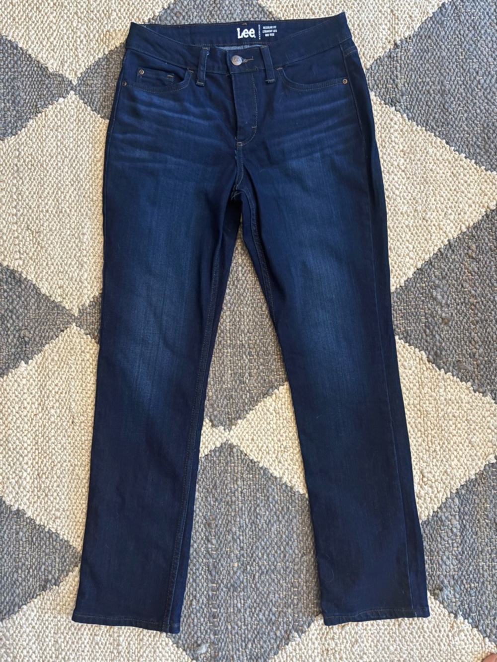 Lee Women's Dark Indigo Straight Leg Jeans